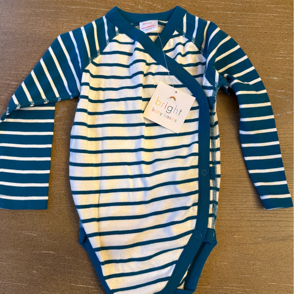 Hanna Andersson Striped Baby Onesie